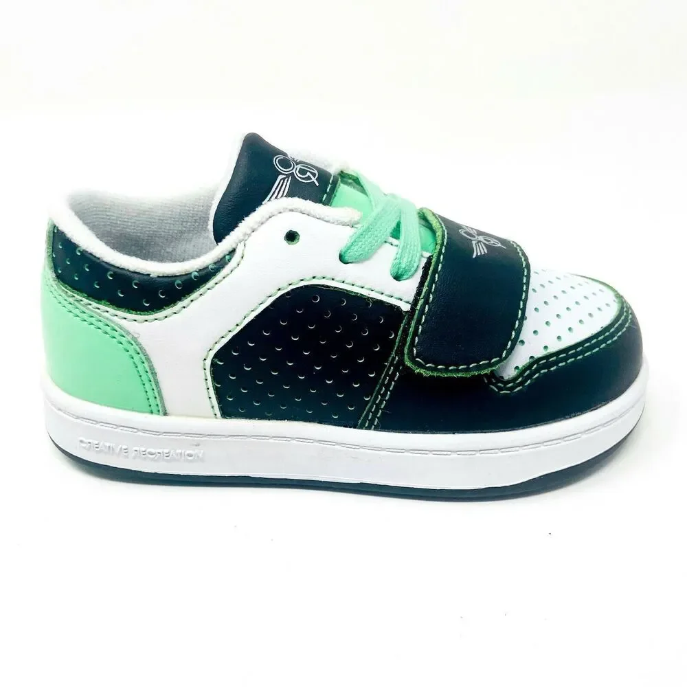 Creative Recreation Cesario Lo Black White Spearmint Toddler Casual Sneakers